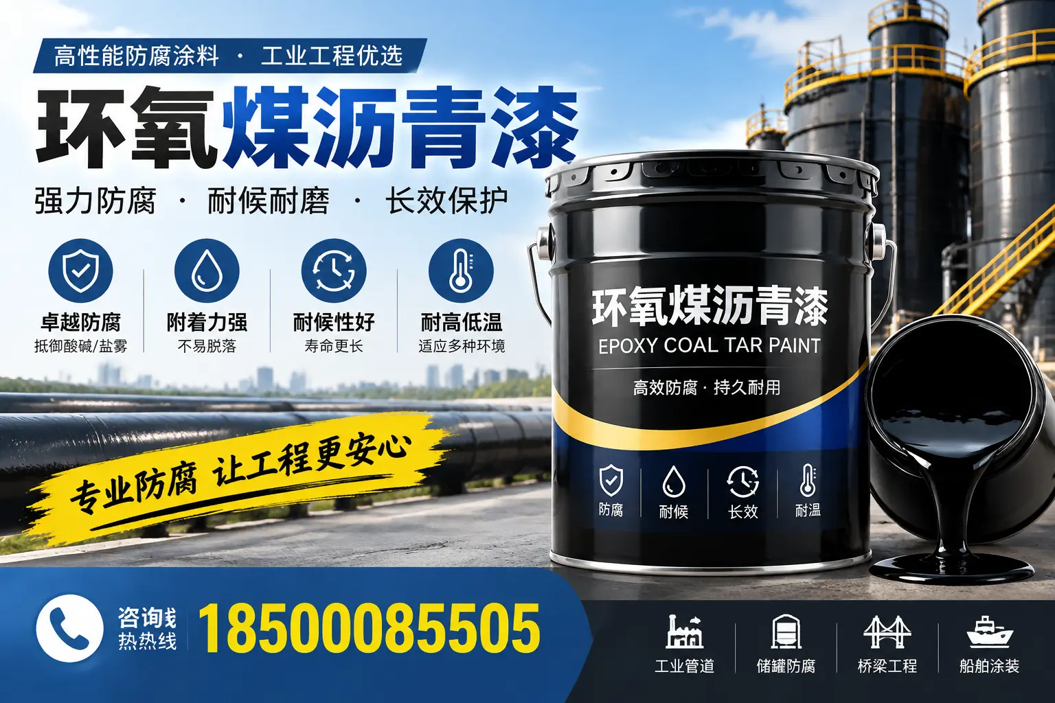 环氧煤沥青漆的施工方法与注意事项,确保在赤峰顺利完成